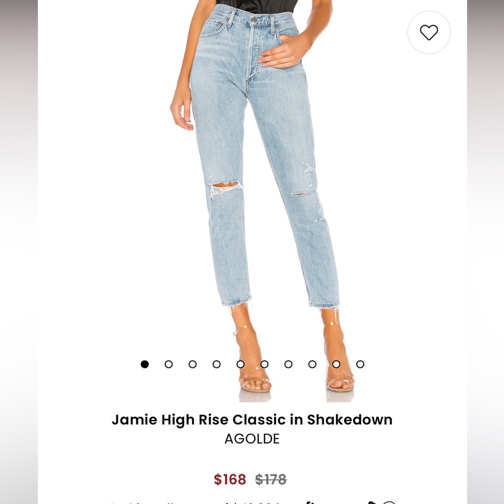Agolde high rise jeans